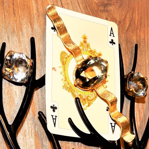 Vintage Vans Authentic Ribbon w/Smoky Stone Brooch - Picture 8 of 8